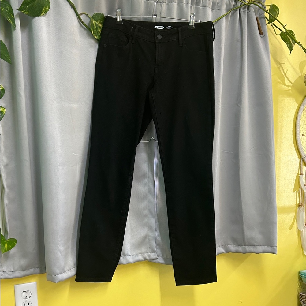 Old Navy Black Straight Leg Jeans - Women's